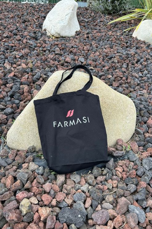 Bolsa Negra Farmasi Algodón Orgánico