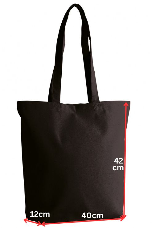 Bolsa Negra Farmasi Algodón Orgánico